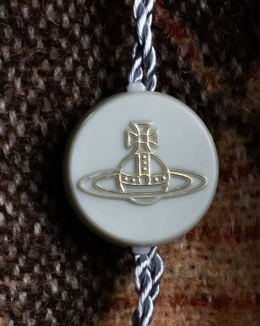 "Vivienne Westwood" Orb & argyle pattern long muffler