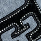 "Ｎ21 NUMERO VENTUNO" DREAM rhinestone design box silhouette
sweatshirt