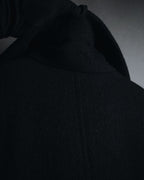 –SPECIALS– "LOEWE" 2017-2018 Minimal a-line calfskin piping coat