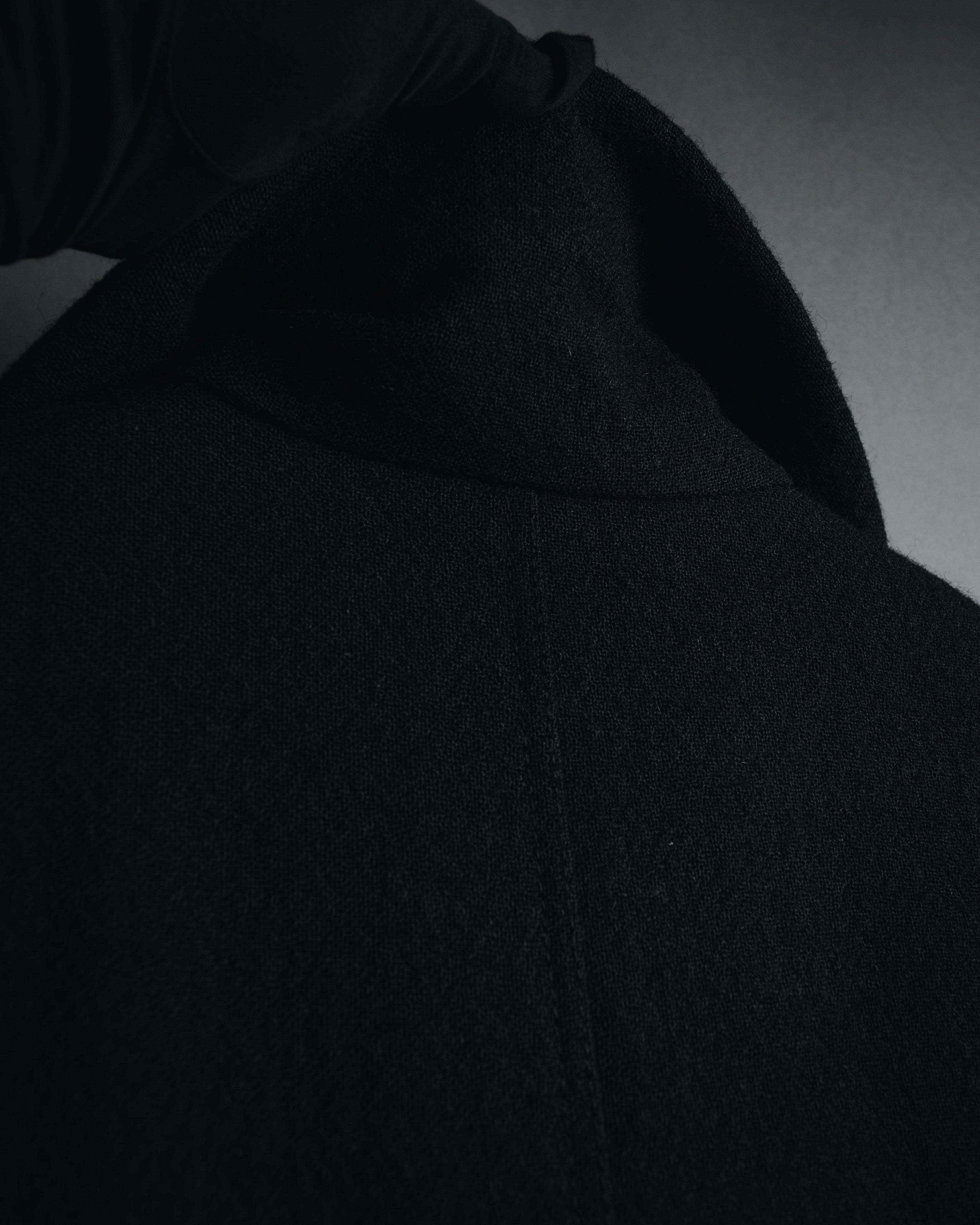 –SPECIALS– "LOEWE" 2017-2018 Minimal a-line calfskin piping coat