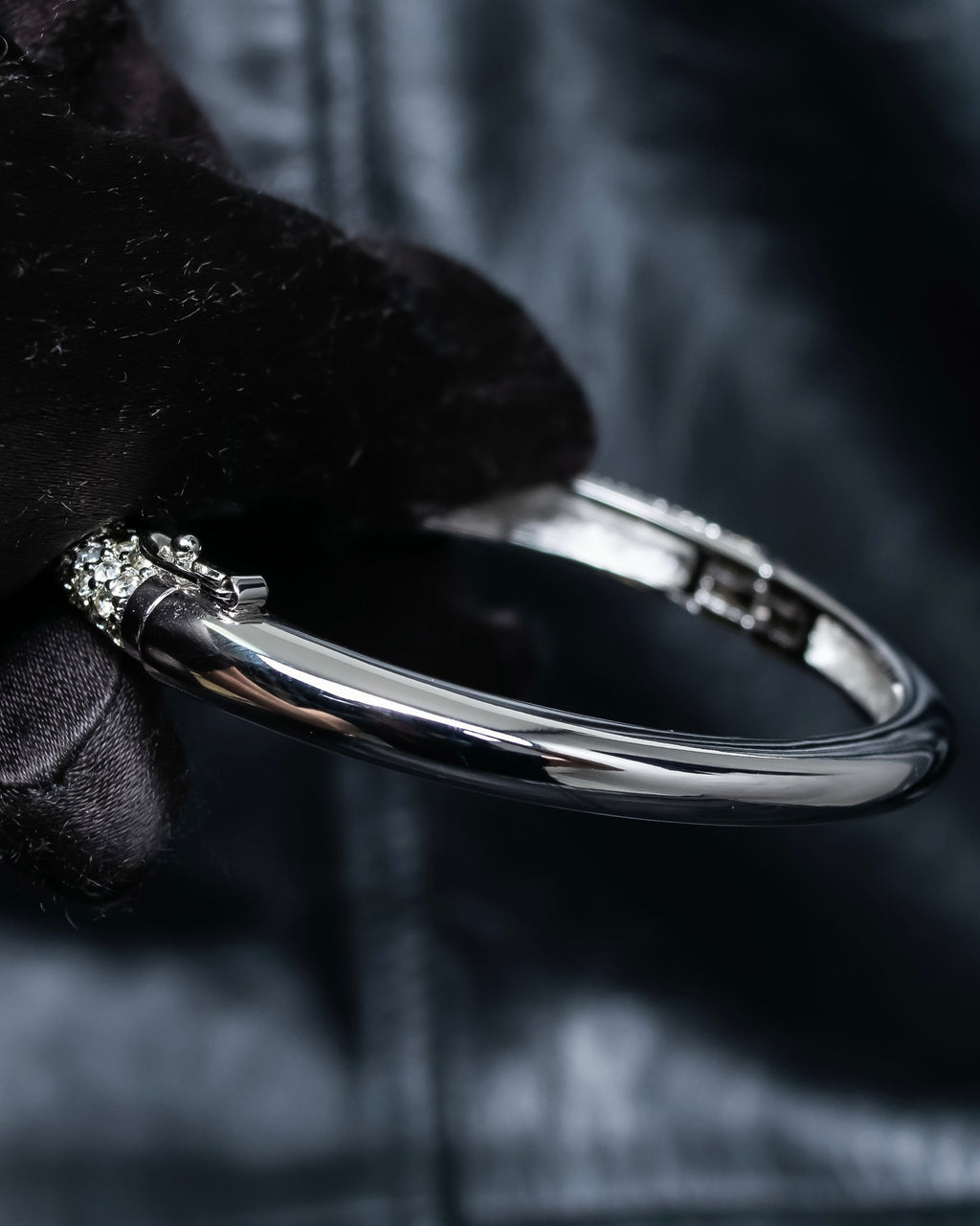 "Christian Dior" Crystal studded bangle