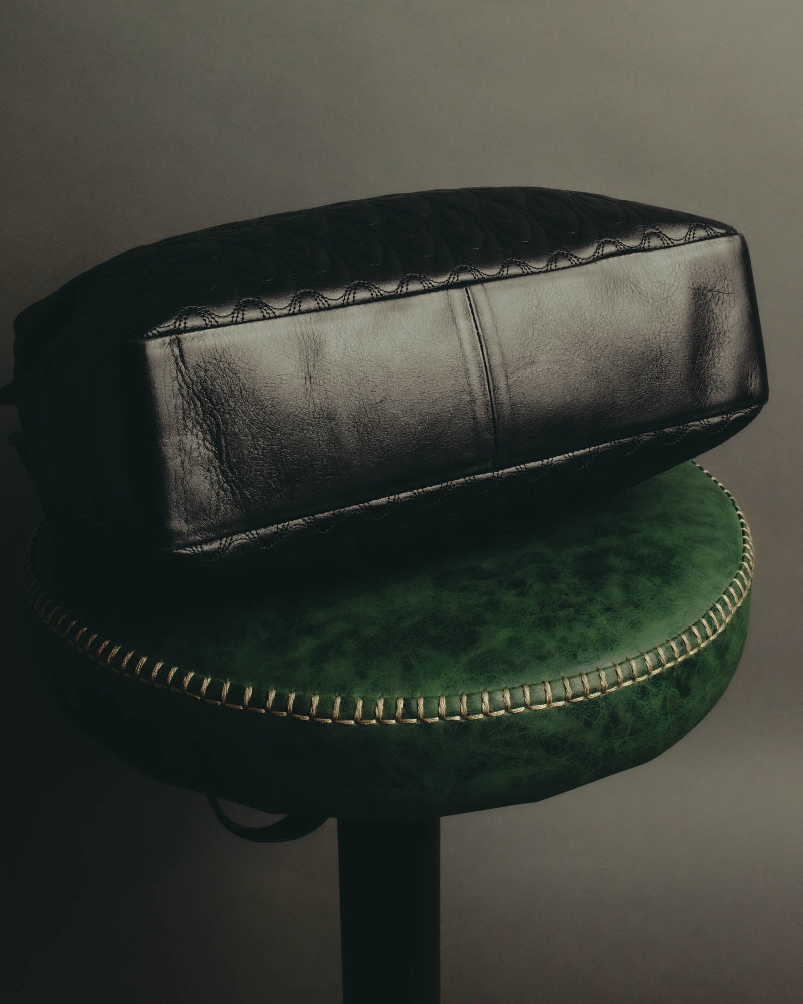 "Valentino Orlandi" 80's-90's Sculptural quilted leather shoulder bag