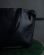 "JIL SANDER" Hill model gently curved leather shoulder bag