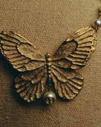 -SPECIAL- “Dior” 2023-24’s Sculpted butterfly pearl long necklace