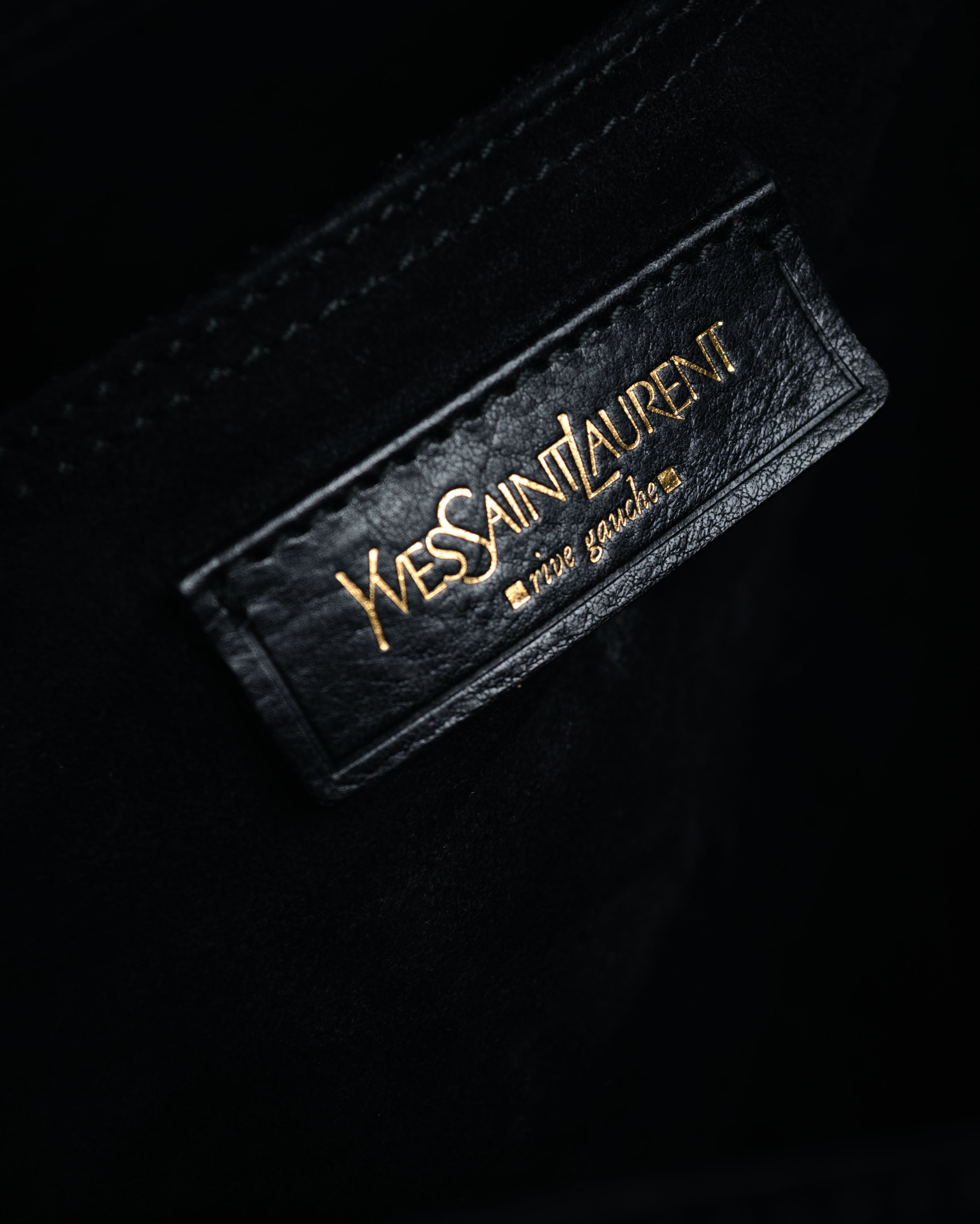 –SPECIAL– “Yves Saint Laurent rive gauche” 08-12 Structured leather muse two bag