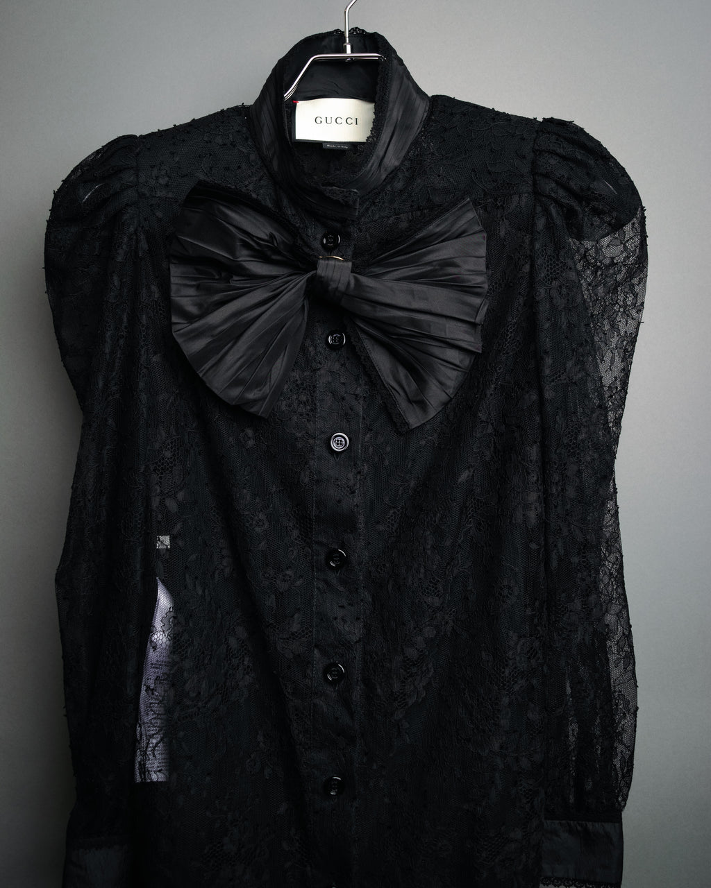 -SPECIAL- “GUCCI“ 2017-18 Fall winter lace bow blouse