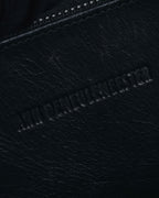 –SPECIAL– "ANN DEMEULEMEESTER" 2010-2013 Transformable roll-top vitello leather bag