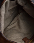 "GUCCI" Charlotte whipstitch hobo leather shoulder Bag