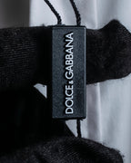"DOLCE & GABBANA" Cuff logo engraved oversized shirt