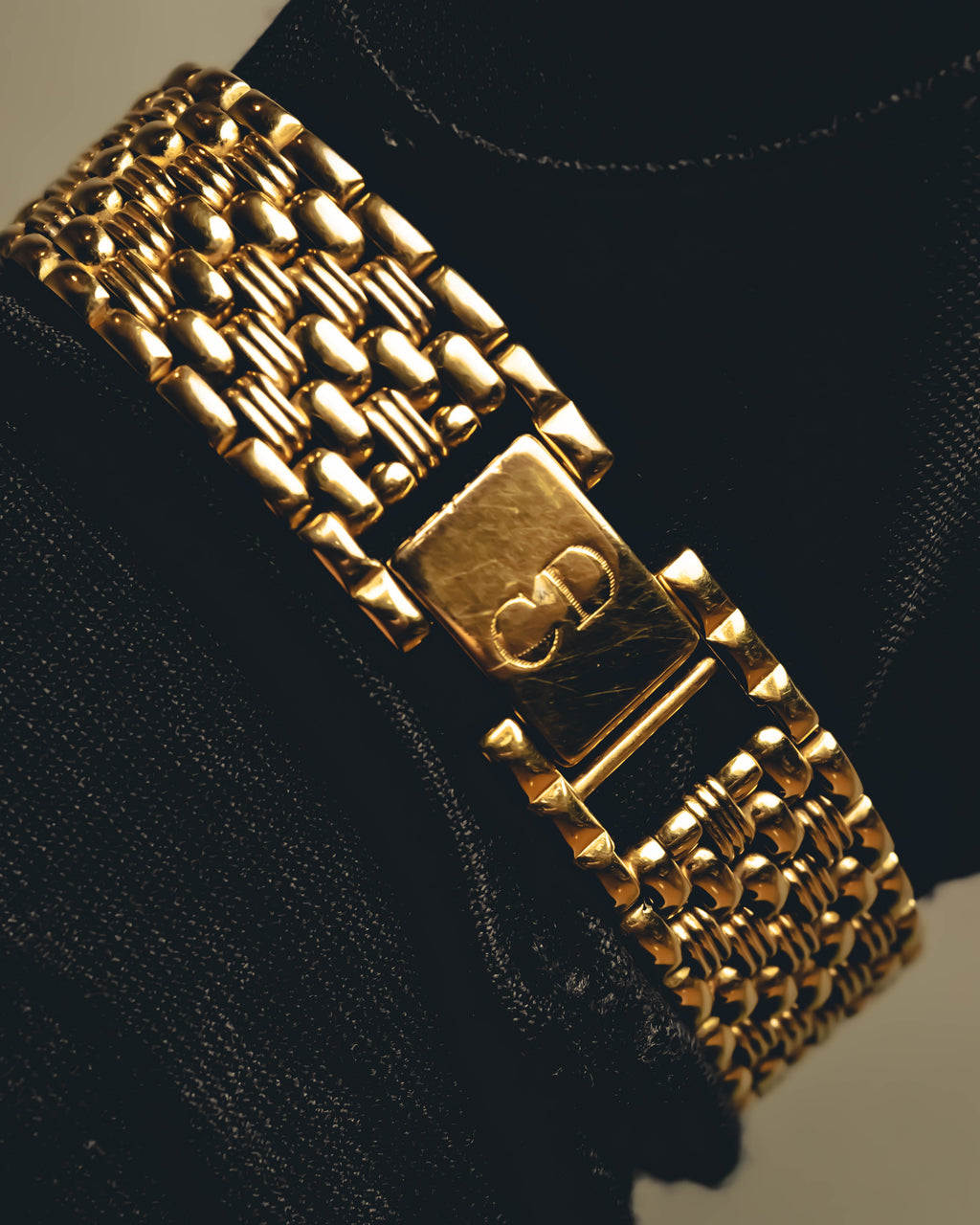 "Christian Dior" 80's-90's Gold plated wristwatch