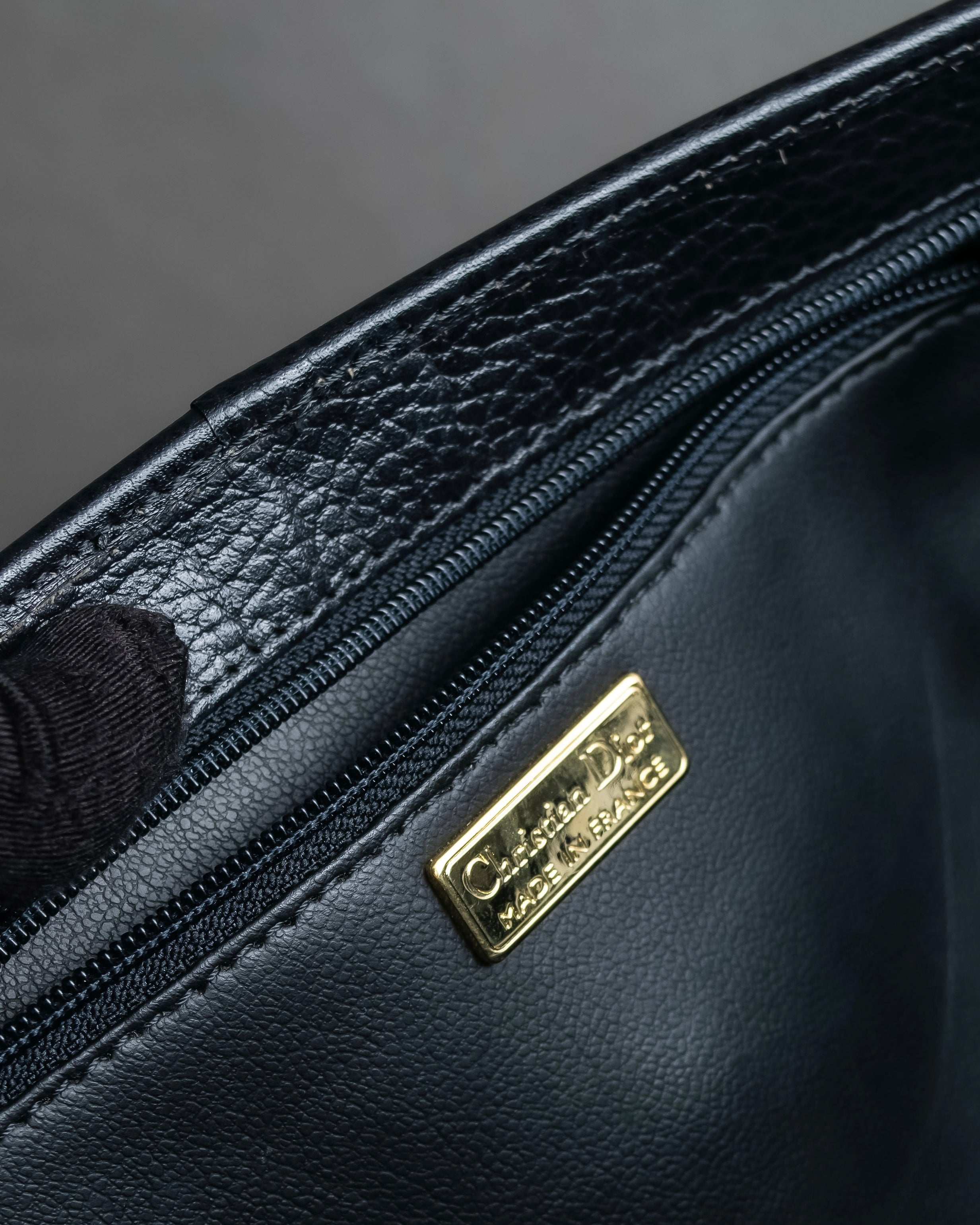 "Christian Dior" Metal parts design leather shoulder bag