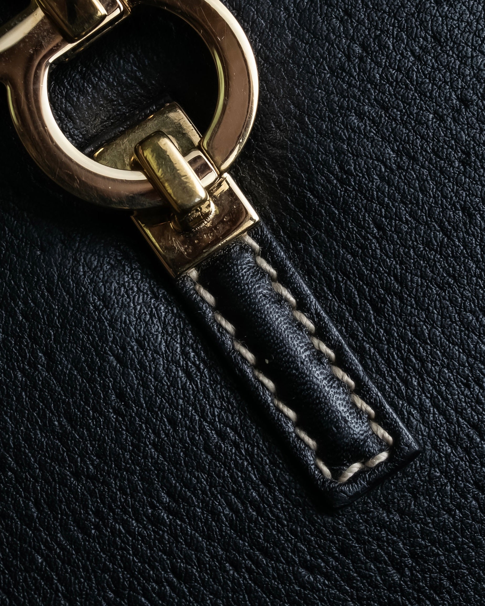 "Salvatore Ferragamo" Gancini motif design leather one-handle bag