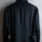 "GUCCI" Asymmetrical front detail high neck coat