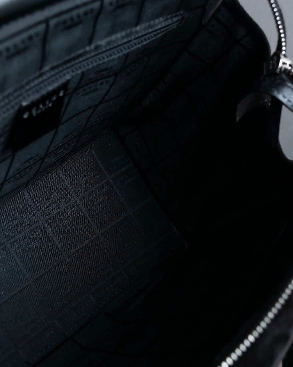 "CELINE" Horizontal form suede one-handle bag