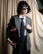 "GUCCI" Navy micro pattern silk necktie