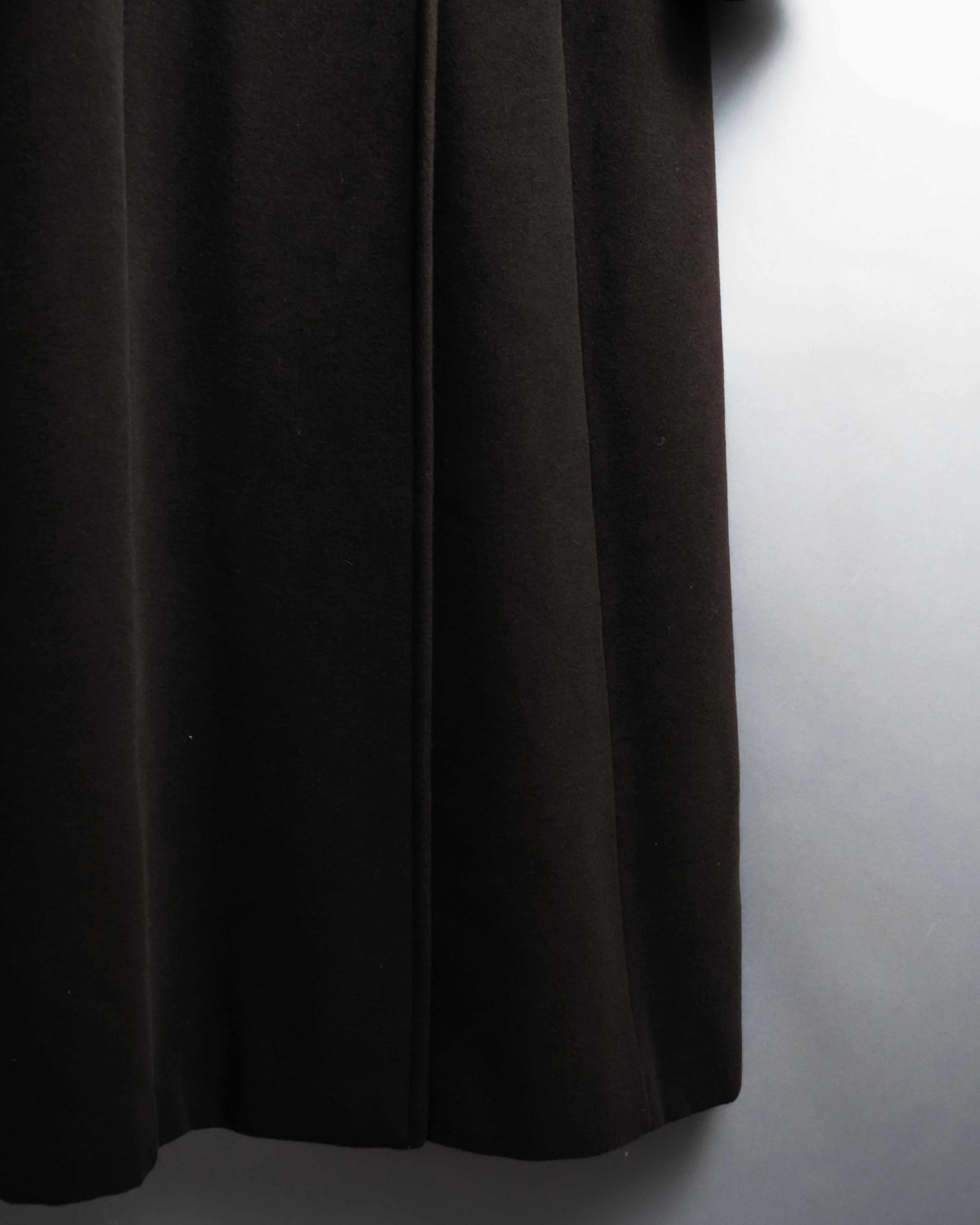 "MAX&Co." 90's Classic maxi-length angora mix long coat