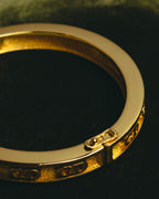 “Christian Dior” 80’s-90’s CD monogram gold tone bangle