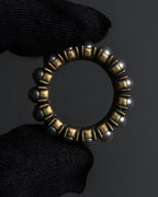 "Christian Dior" Eternity design pearl arrangement gold ring