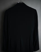 "Y’s" 00’s Asymmetric pleated-back three-button jacket