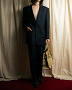 "YVES SAINT LAURENT" Classical tailoring shadow stripe pattern set up