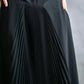 "LUIVALTA" Double breasted long dress and pleated skirt two piece