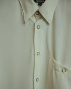 -MOOD Vintage Collections-
90’s Fine ridge ivory drape shirt