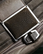 "BALENCIAGA" Three-way chain leather shoulder bag