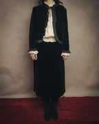 -SPECIAL- “CELINE” 80’s-90’s velvet frilled chain setup