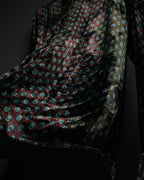 “DRIES VAN NOTEN” 2010’s Circle motif velvet shirt