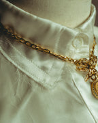 –SPECIAL– "CHANEL" 95AW Jeweled medallion pendant necklace