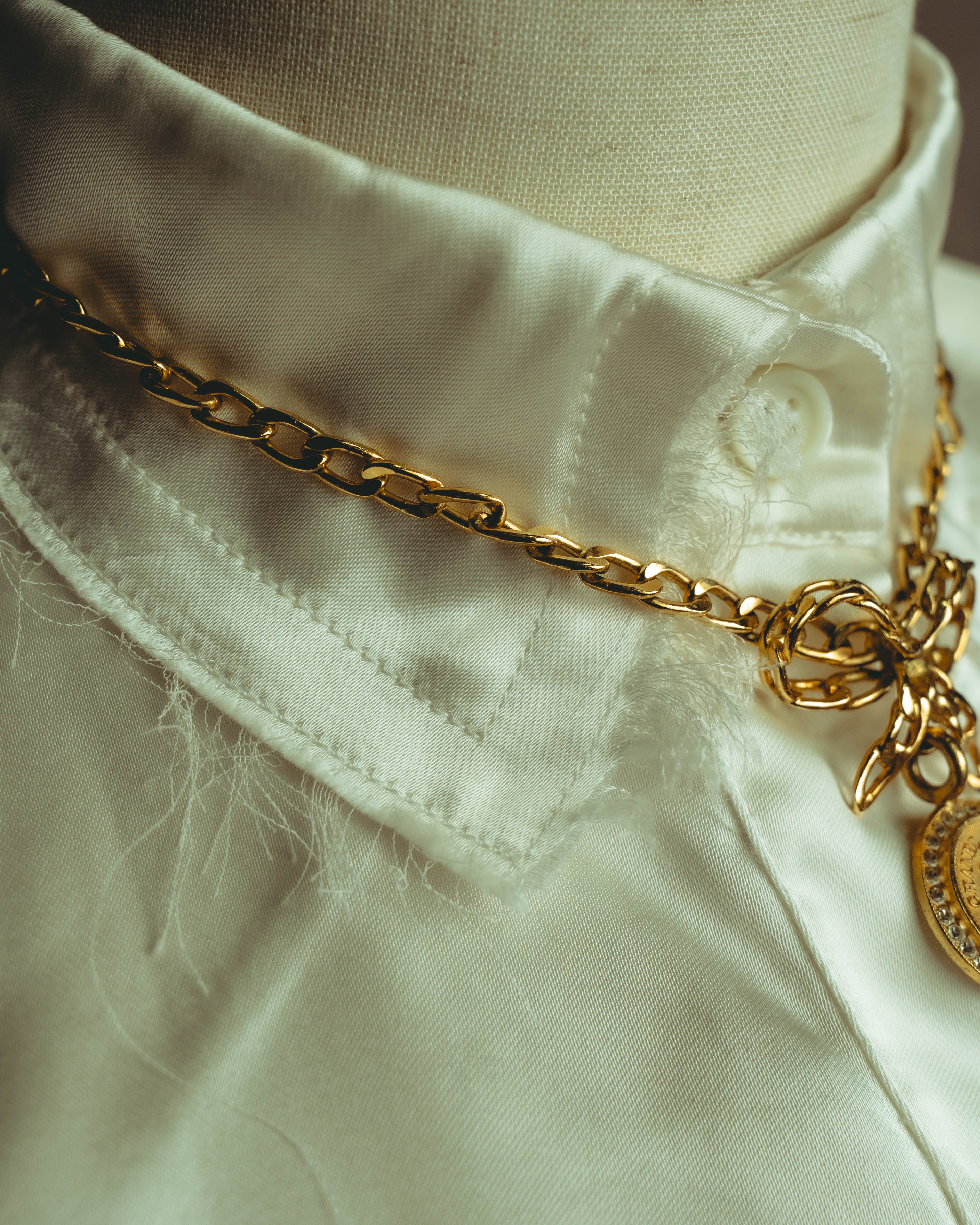 –SPECIAL– "CHANEL" 95AW Jeweled medallion pendant necklace