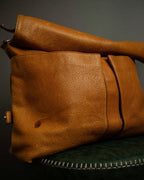 "MAISON MARGIELA" 12SS over flap design leather shoulder bag