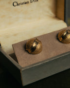“Christian Dior” 80’s-90’s Textured dome cufflinks