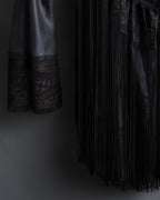 "ISSEY MIYAKE" Fringe design embroidered jacket