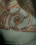 “HERMES” 90’s les tuileries silk twill carré scarf