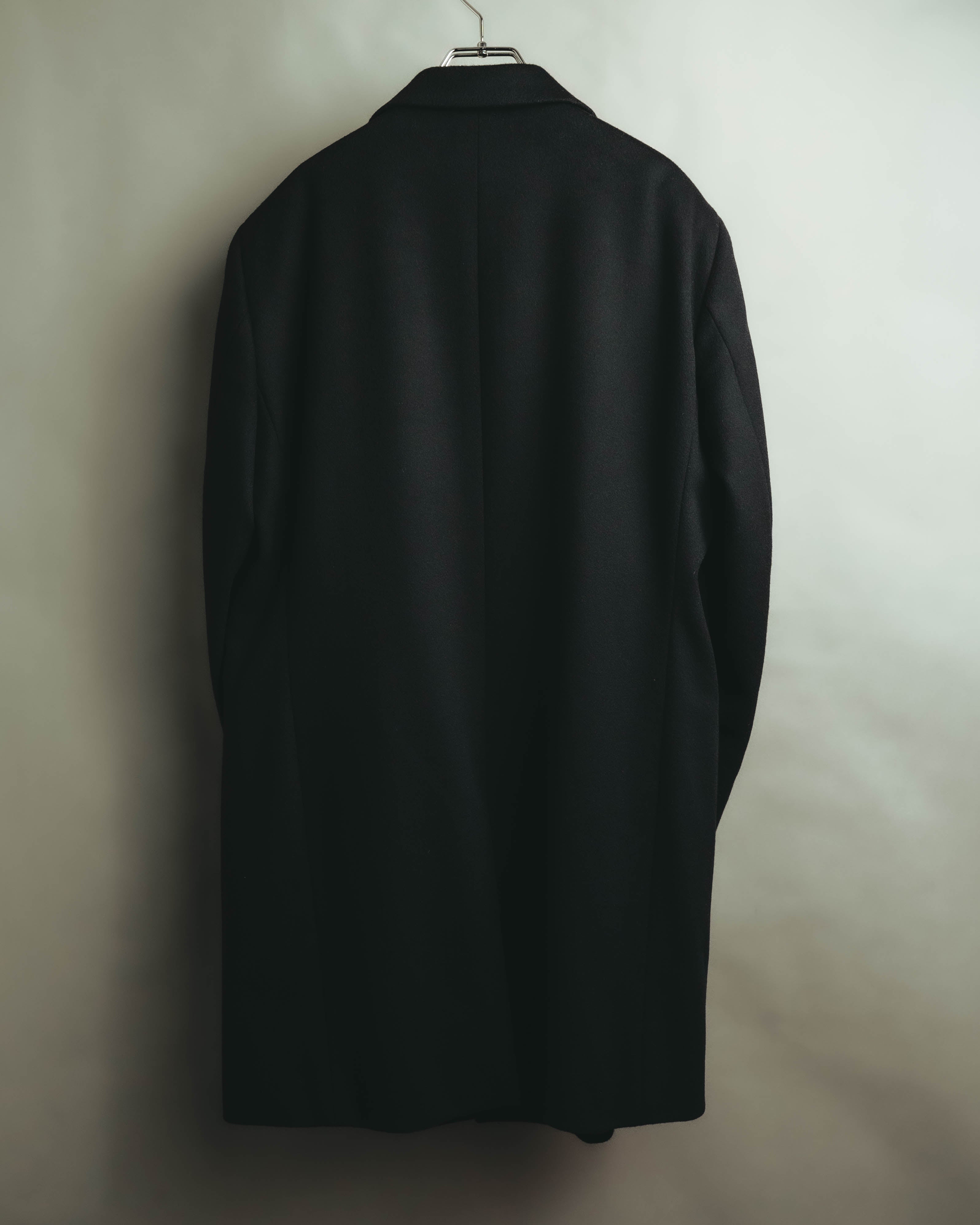 -SPECIAL- “VALENTINO” 2000’s Satin lapel single breasted wool coat