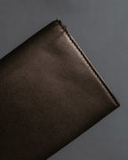 "LOEWE" Logo engraved leather card case