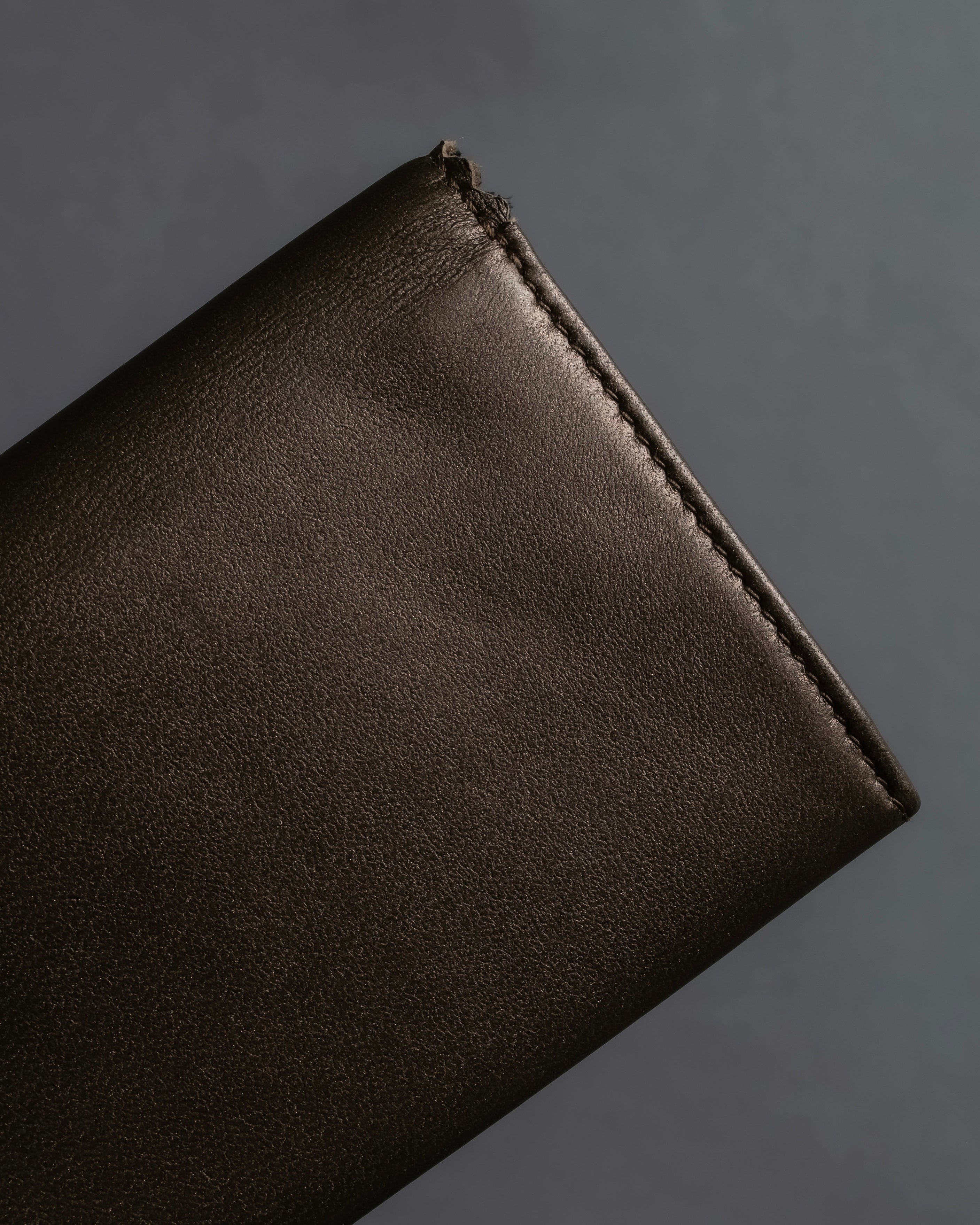 "LOEWE" Logo engraved leather card case