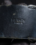 "HERMES" D ring buckle design leather bracelet