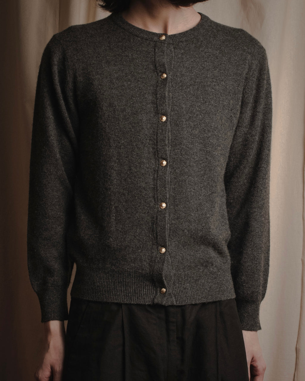 "Christian Dior" 90’s jewel-button knit cardigan