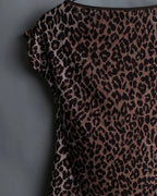 "DOLCE & GABBANA" Leopard print short cut and sew