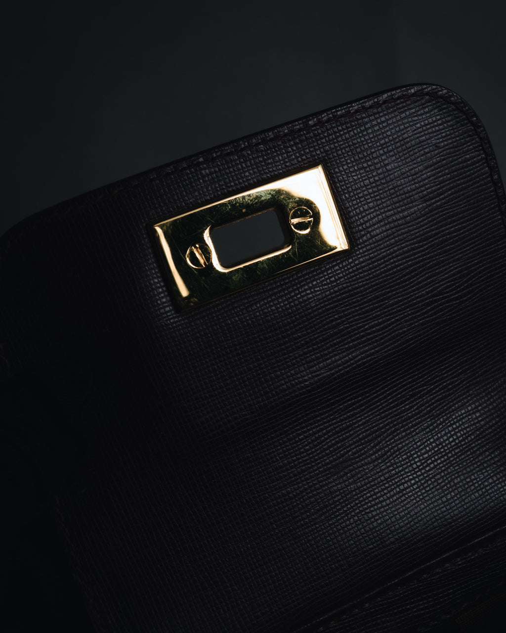 "GUCCI" 90’s Double-pocket turn-lock shoulder bag