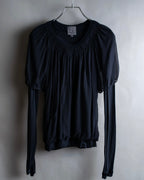 "CALVIN KLEIN" Layered sleeve gathered design pullover