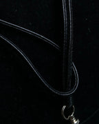 "HERMES" Le Sifflet à Ultrason series whistle motif leather necklace