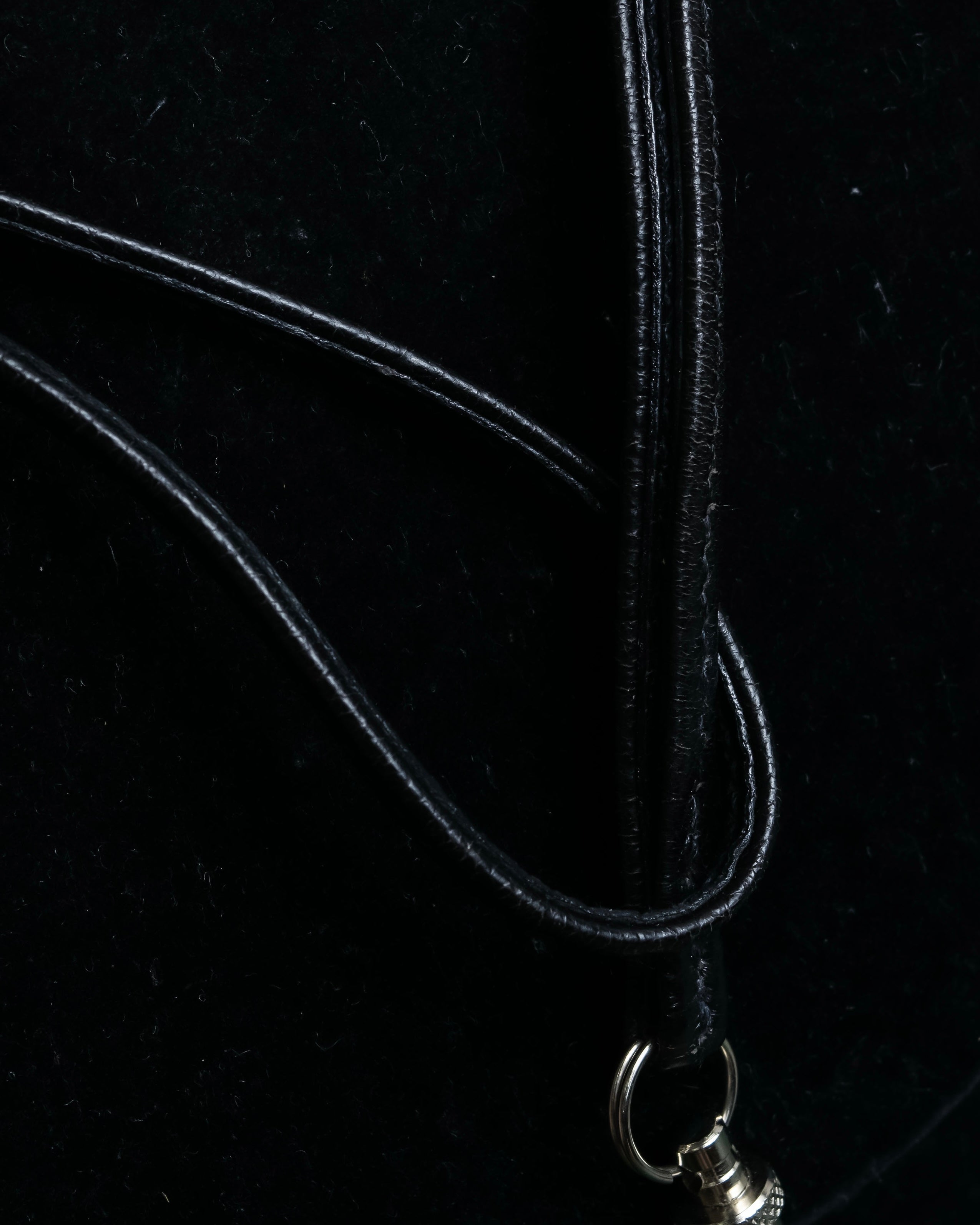 "HERMES" Le Sifflet à Ultrason series whistle motif leather necklace