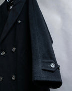 "Max Mara"  Large lapel double breasted melton chester coat