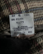 "BURBERRYS" Windowpane pattern tweed tailored jacket