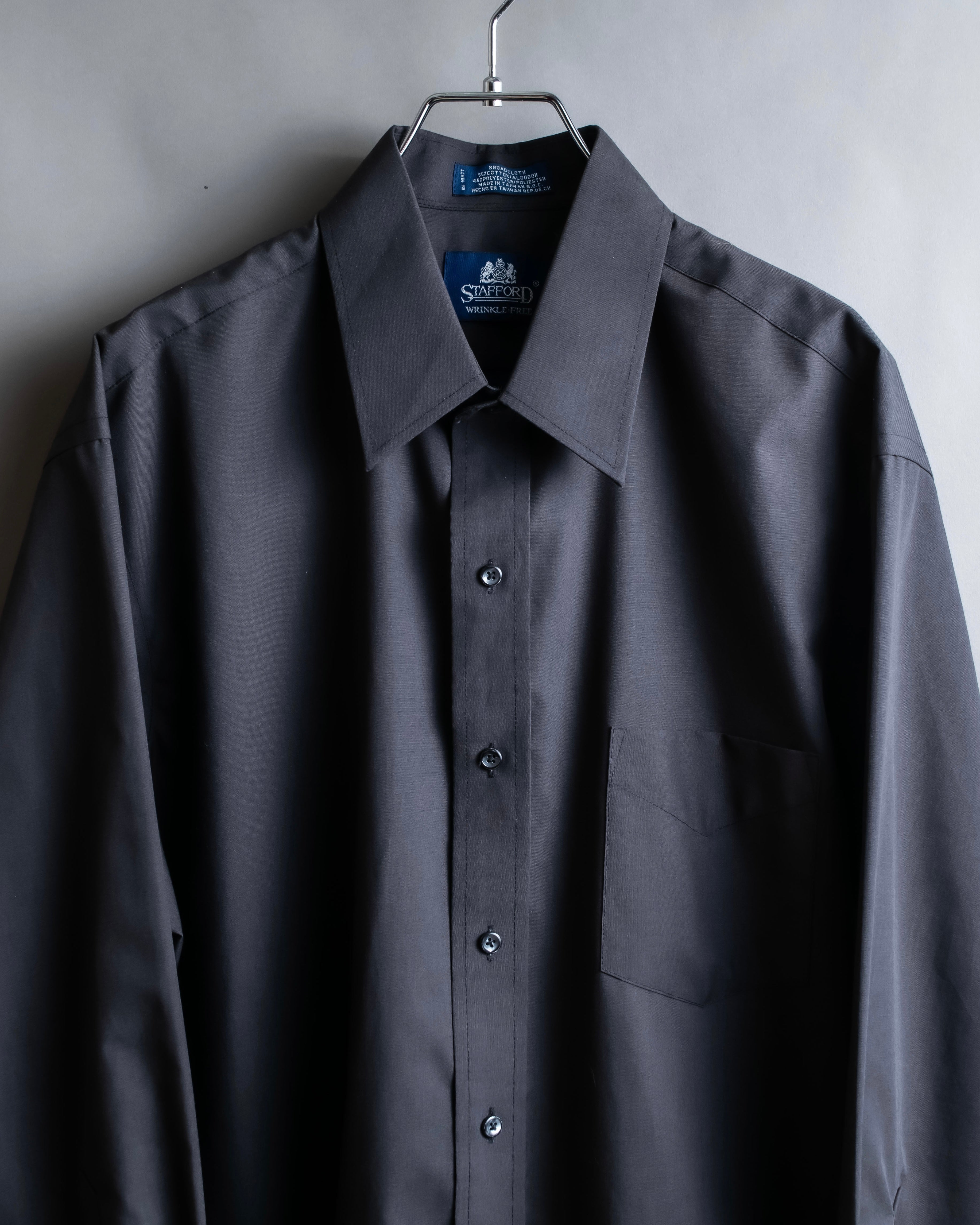 "STAFFORD" Beautiful glossy regular collar shirt