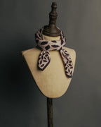“Yves Saint Laurent” 80’s-90’s Leaf motif logo mini scarf