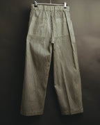 -SPECIAL- “Christian Dior” 20’s silk cotton striped straight trousers